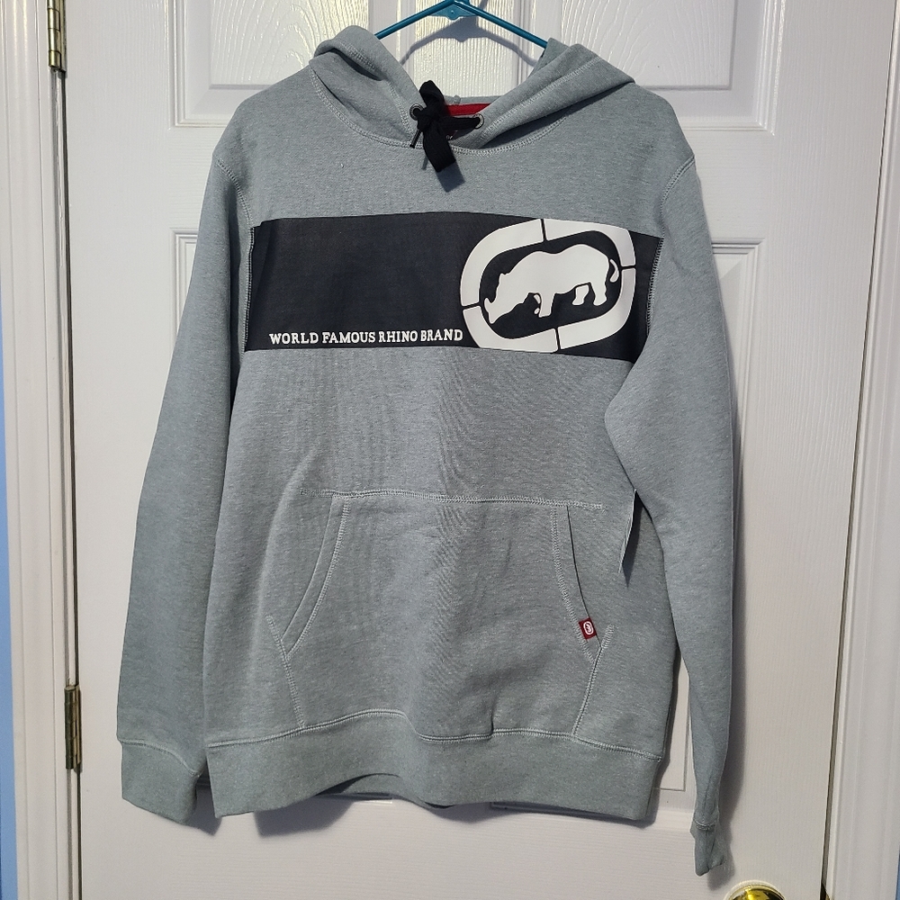 🆕️ eckō unlimited Rhino Block Hoodie Fleece Size Large